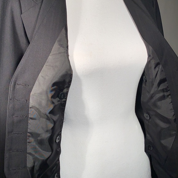 H&M Blazer with Detachable Vest Bell Sleeves Slit Pockets Fully Lined Size 4 - Picture 11 of 16